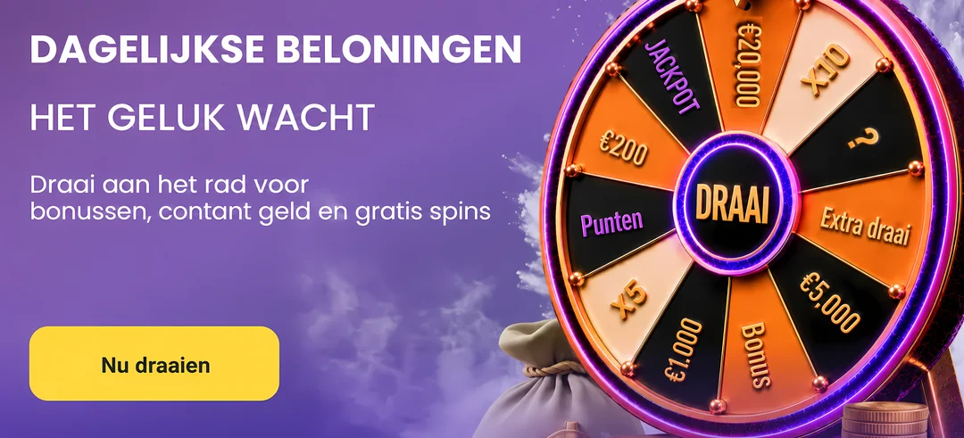 Dagelijks draairad met bonussen en free spins bij Lalabet Casino